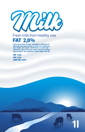 Creative milk advertising poster vectors 02 poster milk creative advertising   