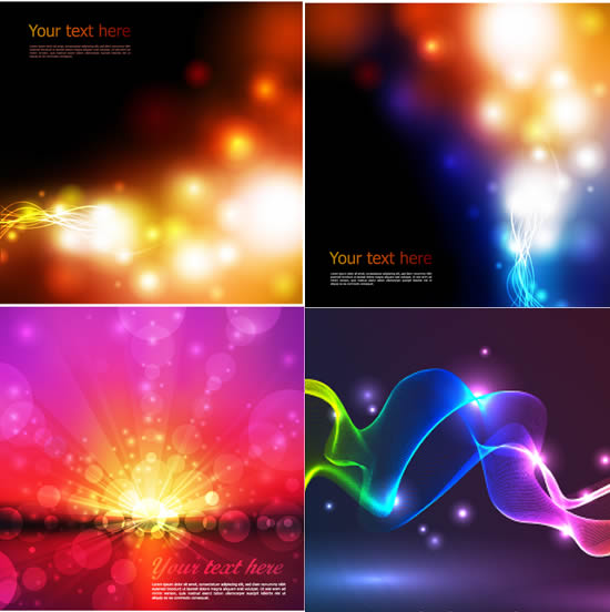 phantom light background vector line curve bright stars bright glare pictures Beautiful dream background to download free EPS   