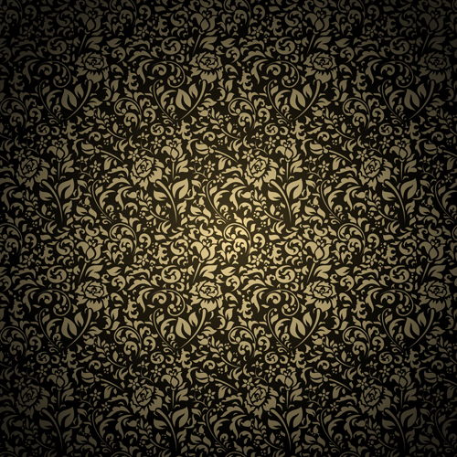 Black pattern vintage Backgrounds vector 04 vintage pattern backgrounds background   