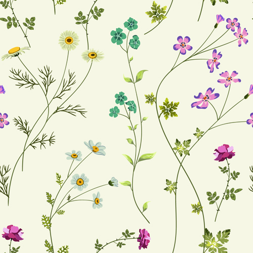 Elegant floral pattern vector material set 02 vector material pattern vector pattern material floral pattern floral elegant   