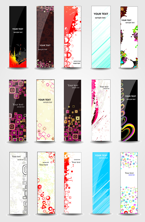 Huge collection of Modern Website benner vector graphic 01 website modern Huge collection headers collection   