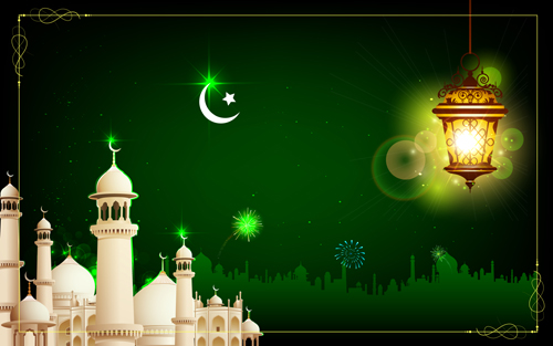 Mosque night backgrounds vector 03 night mosque   