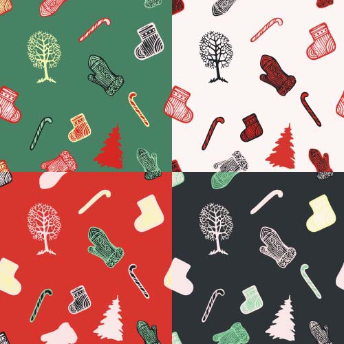Christmas baubles vector seamless pattern 06 seamless pattern christmas baubles   