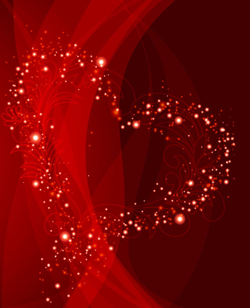 Red Style for Valentine day design vector 05 Valentine day style red   
