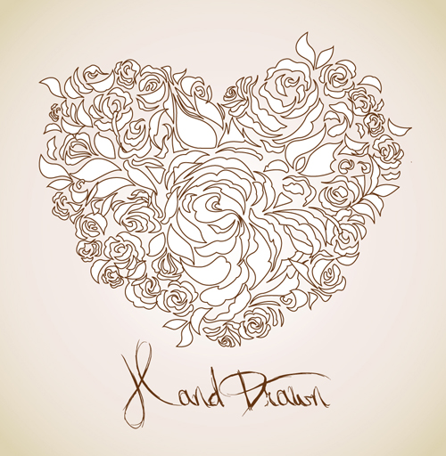 Creative Floral hearts design vector graphics 05 hearts heart creative   