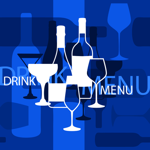 Vector cover wine menu design graphics 01 wine menu cover   