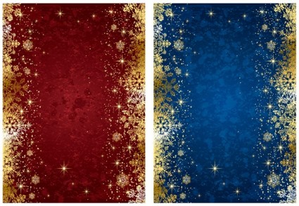 Exquisite gold snowflake christmas background vector exquisite christmas background   