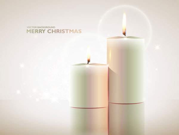 Set of Christmas candles design elements vector 03 elements element christmas candle   