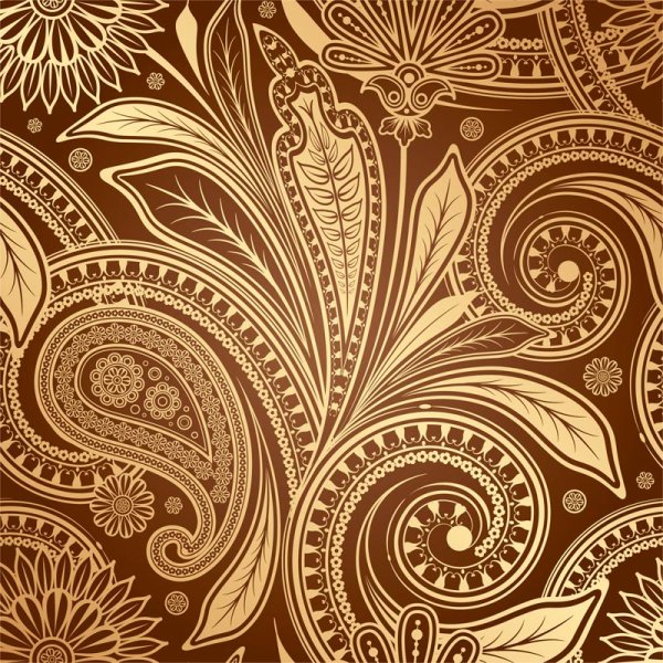 Set of pattern paisley elements vector 04 pattern paisley elements element   