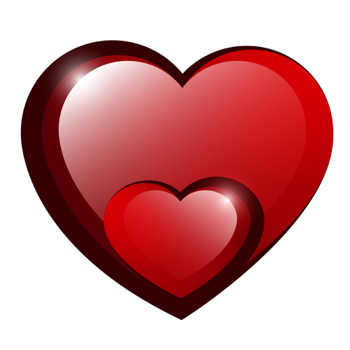Red Shiny hearts design vector shiny red hearts heart   