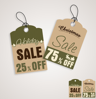 2015 Christmas cardboard discount tags vector 02 tags discount disco christmas cardboard 2015   