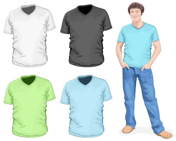 Clothes template design vector 01 template clothes   