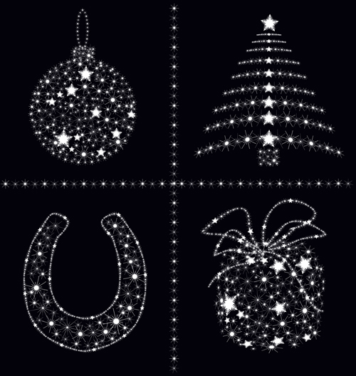 2014 Christmas Star Ornaments elements vector 03 ornaments ornament elements element christmas 2014   