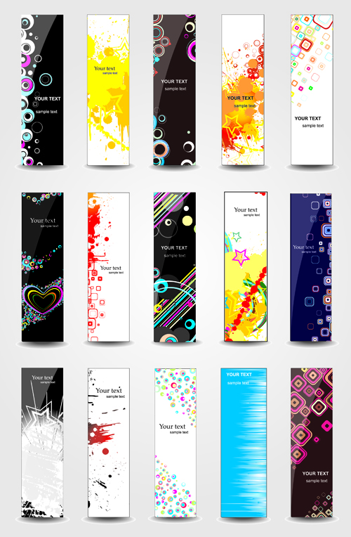 Huge collection of Modern Website benner vector graphic 02 website web modern Huge collection headers collection   