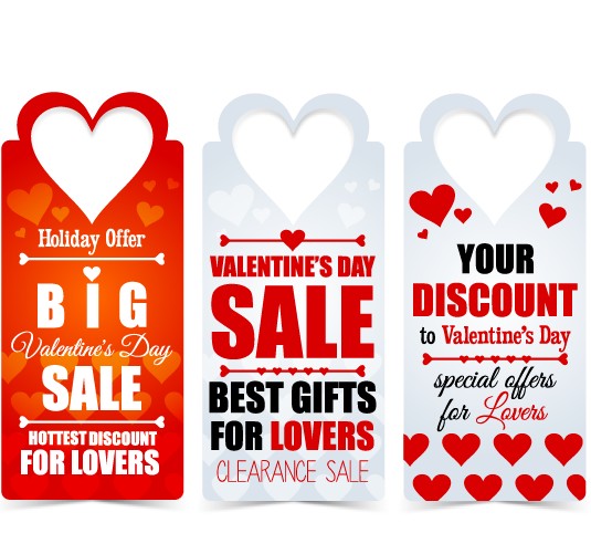 Valentine Day big sale tags vector 01 Valentine day Valentine tags big sale   