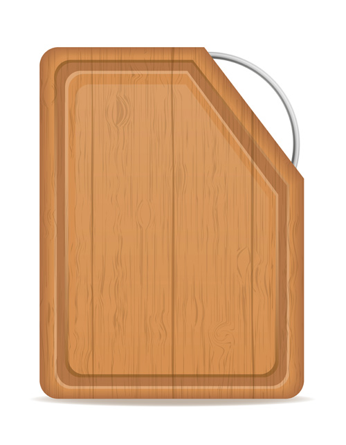 Wooden cutting board vector design set 07 wooden design cutting board   