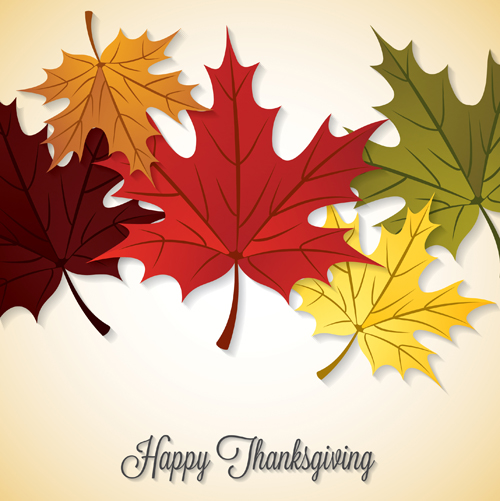 Thanksgiving background with maple leaf vector design 02 thanksgiving maple leaf background   