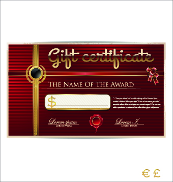 luxurious gift certificate golden template vector 03 template vector template luxurious golden certificate   