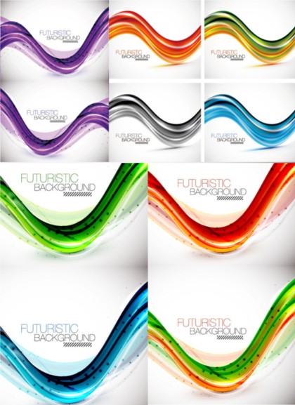 Dynamic elements background vector set dynamic   