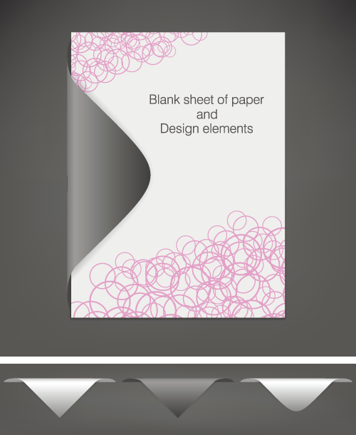 Vector Blank sheet of paper design elements 04 paper elements element Blank sheet blank   
