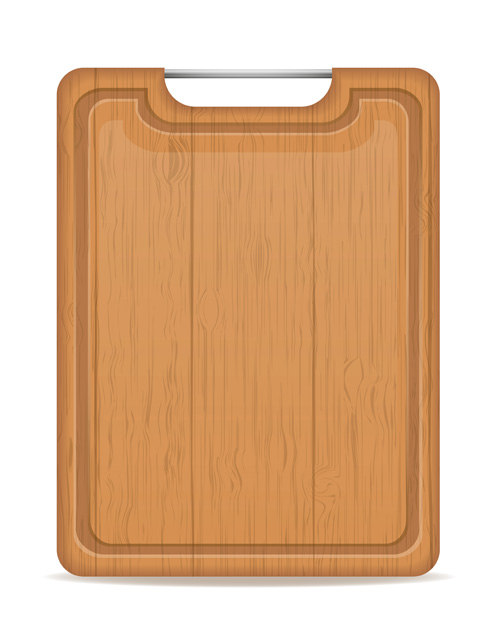 Wooden cutting board vector design set 06 wooden design cutting board   