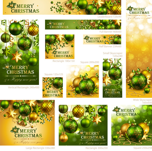 Colored xmas design decor vector material 01 xmas material decor colored   