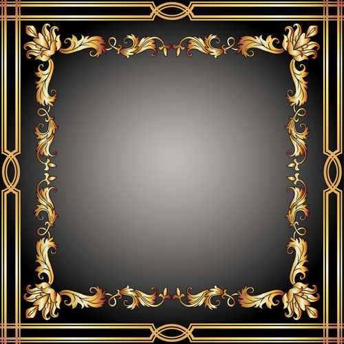 Classical decor frames retro vector set 20 Retro font frames decor classical   