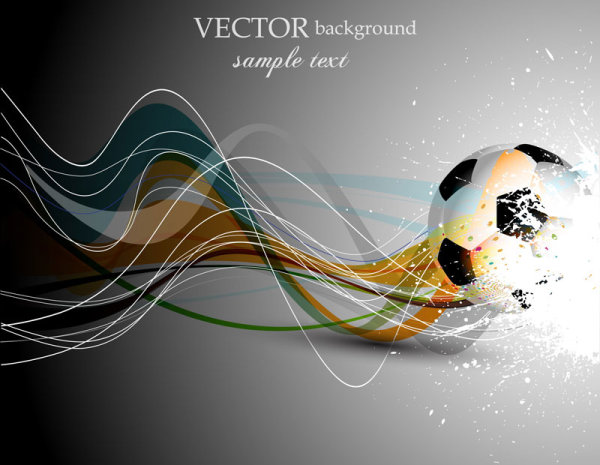 Abstract Football design vector background 04 football ball abstract   