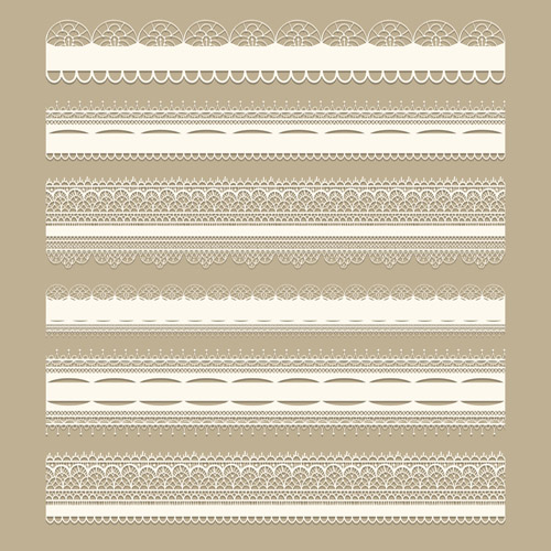 Lace borders ornate vector material ornate material lace border borders   