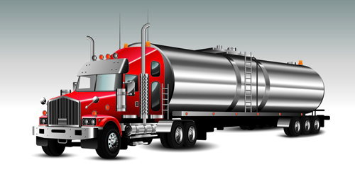 Realistic delivery truck vector design graphics 01 truck realistic delivery   