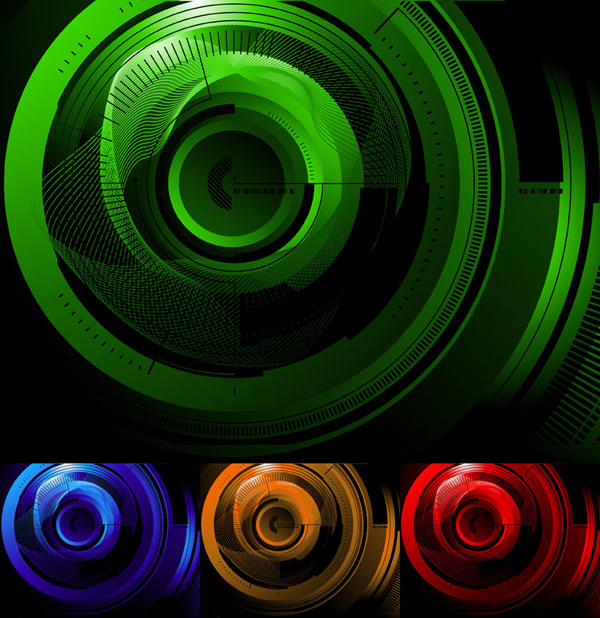 High 96435 rotating lines high tech background   