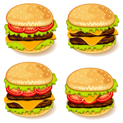 Tasty burgers icons vector graphics vector graphics vector graphic Tasty icons icon burgers   