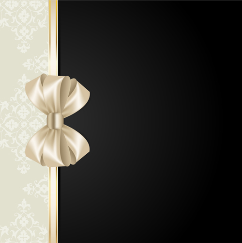 Beige with black background and bow vector bow black beige background   