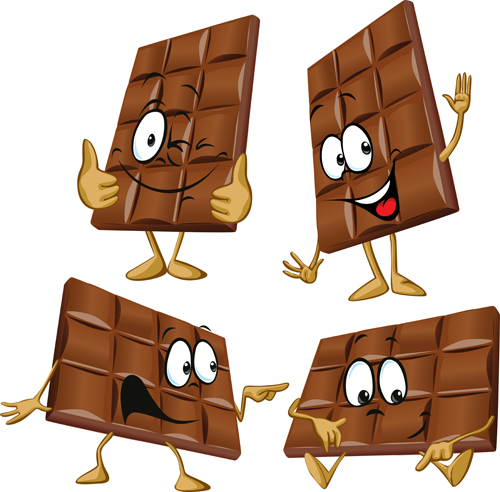 Cartoon choco funny vector graphic funny choco cartoon   