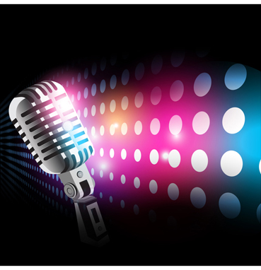 Stylish Microphone elements vector set 03 microphone elements element   