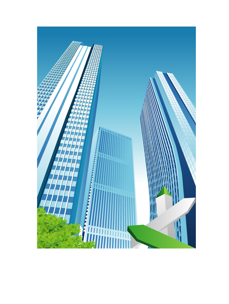 Modern city skyscrapers design vector 06 skyscrapers skyscraper modern city   