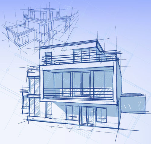 Set of Layout of the building design vector 04 layout building   
