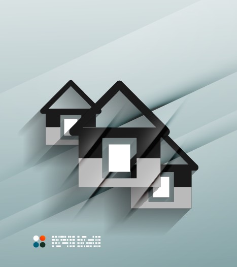 Building Houses template vector 01 template vector template houses building   