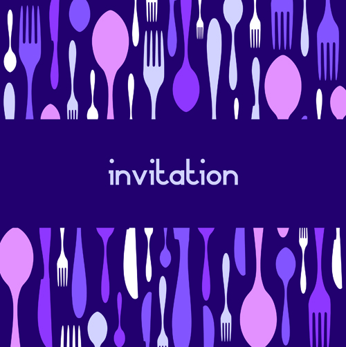 Food theme invitation cards cover design vector invitation food cover cards card   