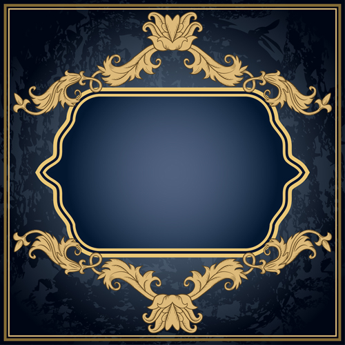 Classical decor frames retro vector set 12 Retro font frames decor classical   