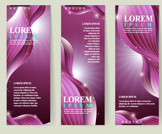 Banner corporate template purple vector 01 template purple corporate banner   