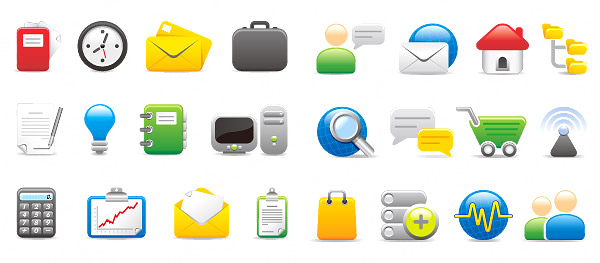 Network and office Icon vector Vector file tree time shopping cart search review report paper bag notepad network mail letters house figure envelopes dialogue computer clock chart calculator   