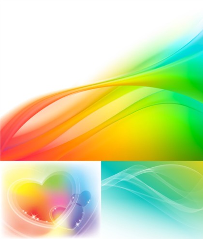 Colorful fresh background vector material fresh colorful   