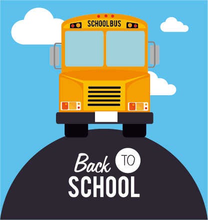 Back school cartoon style background vector 02 school cartoon background   