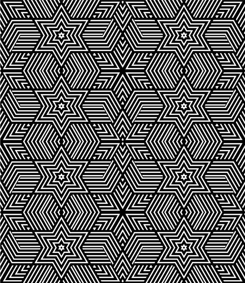 Black with white abstract seamless pattern vector set 04 seamless pattern abstract   