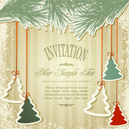 Set of Christmas design vector background 03 christmas   