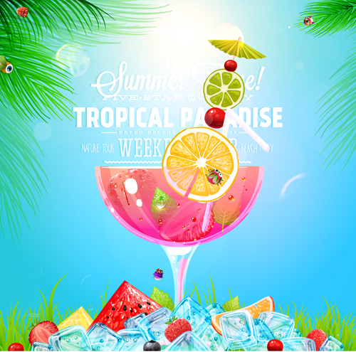 Creative Summer Holidays vector Backgrounds 03 summer holidays holiday creative backgrounds background   