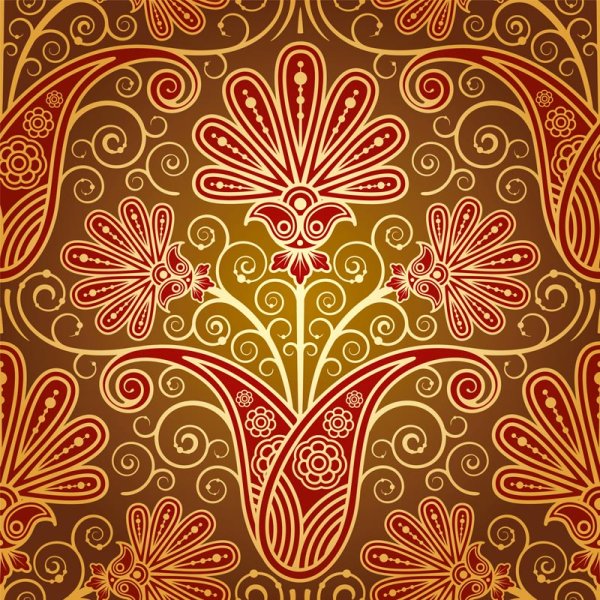 Set of pattern paisley elements vector 02 pattern paisley elements element   