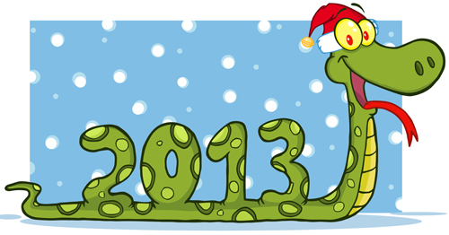 Snake 2013 Christmas design vector graphics 17 snake christmas 2013   