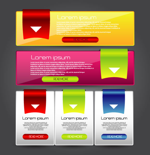 Set over brochure design elements vector background 03 over elements element brochure   